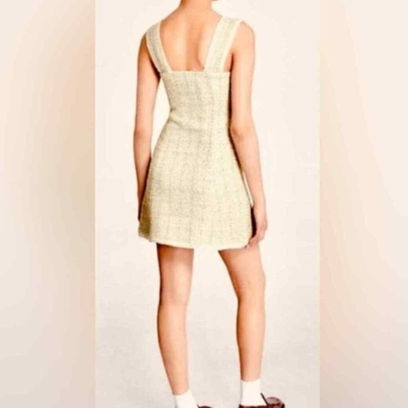 NWT House of Harlow 1960 Tweed Cream Dress - Picture 2 of 12